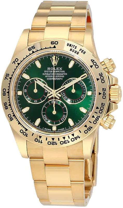 Rolex Daytona QUADRANTE VERDE 40MM IN ORO GIALLO .